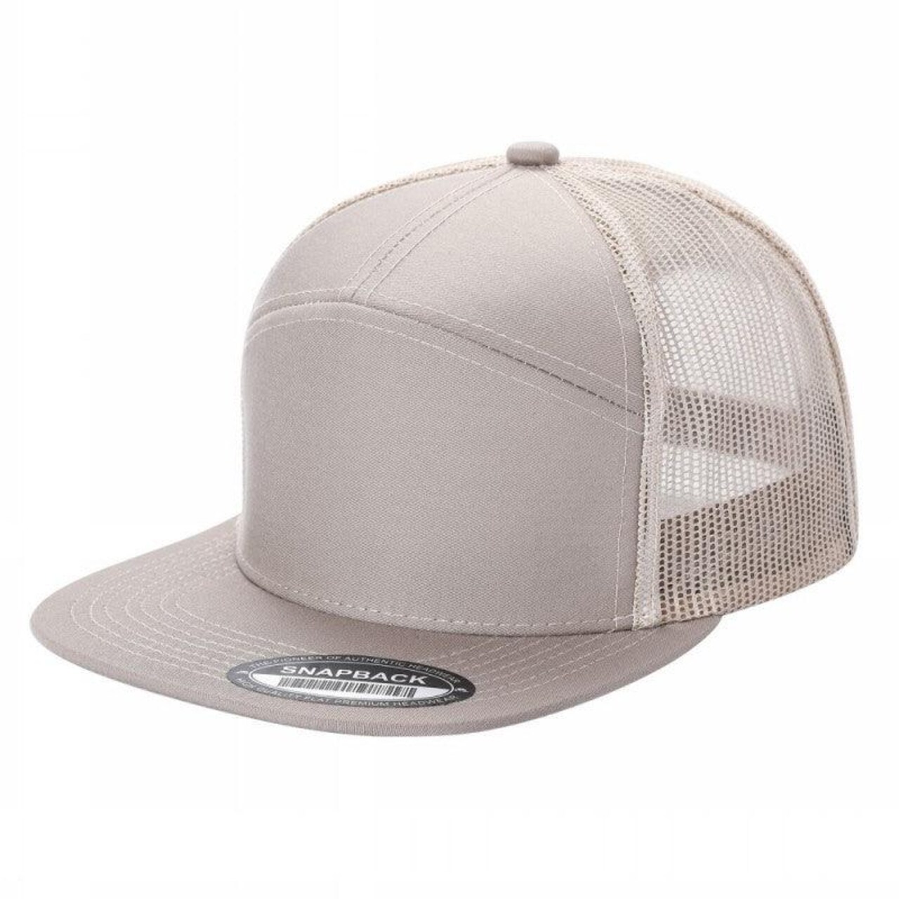12 Pack 7FTM 7 Panel Flat Bill Trucker Hat Adjustable Snapback with Mesh Back